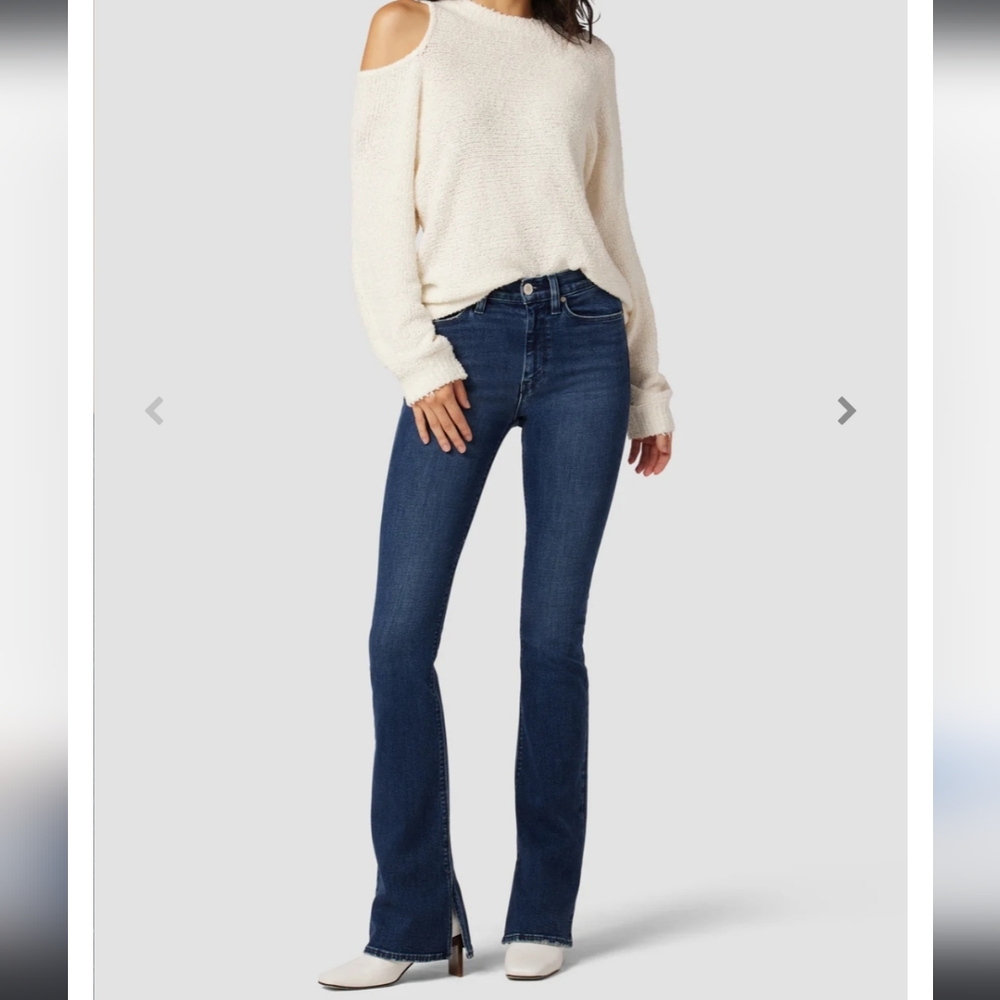 HUDSON Barbara High-Rise Bootcut Jean w/ Slit Hem - Loyalty - Sz - 27 (B745)